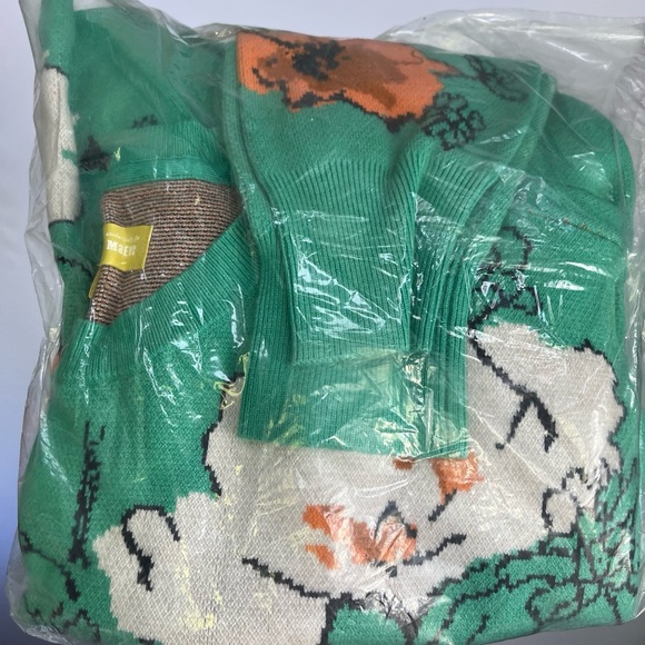 NWT The Sonal Nathwani Camryn Cropped Crewneck Sweater by Maeve - Picture 9 of 11